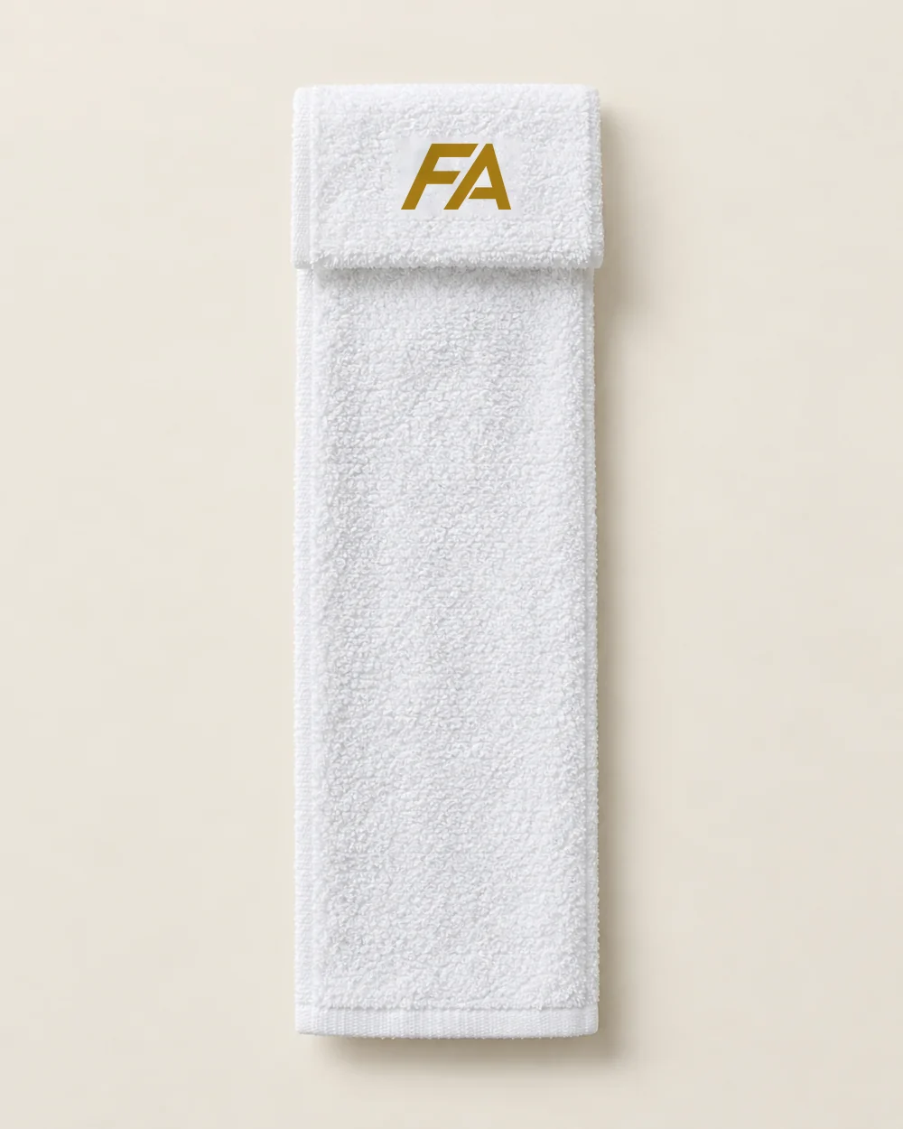 FA QB Towel in White, quarterback waist towel