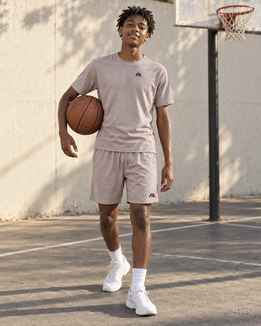 FA Training Collection in Mica, worn by a model